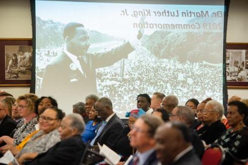 Audience watching the MLK 2019 commemoration